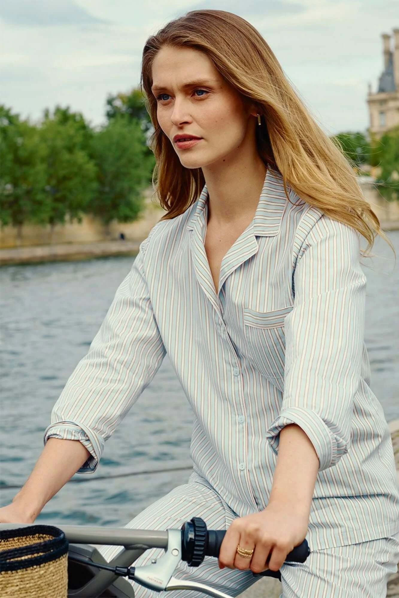 Essential Long Pj Set In Ciel 1 Essential Long Pj Set In Ciel