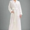 Long Dressing Gown In Ivory