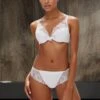 Simone Perele Wish Triangle Contour Bra In Crystal White