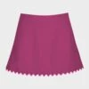 Amaya A-Line Skirt In Raspberry 432-C10