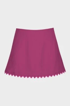 Amaya A-Line Skirt In Raspberry 432-C10