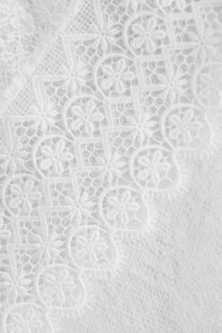 Jeret Trousers In White 8 Jeret Trousers In White -Fashion Lingerie Shop charo ruiz WHITE Jeret Wide Leg Sheer Lace Trousersswatch