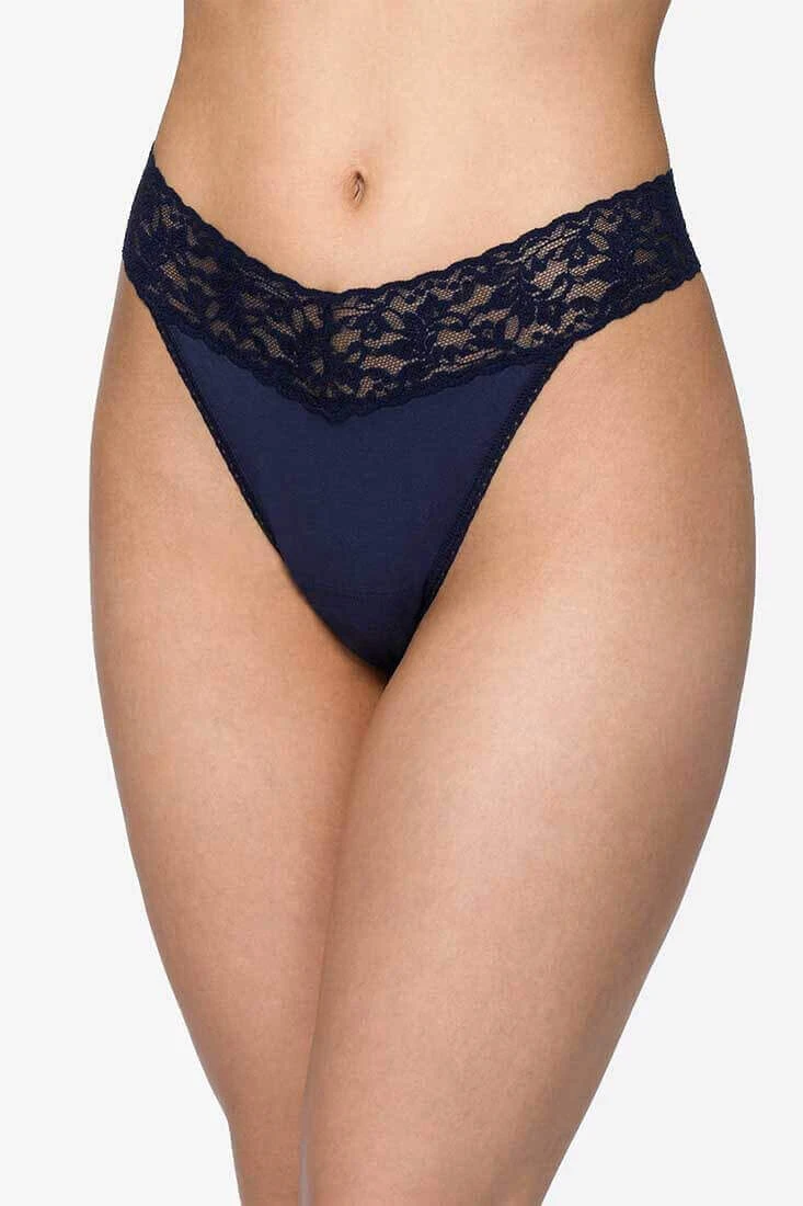 HANKY PANKY Organic Cotton Original Rise Thong 1 HANKY PANKY Organic Cotton Original Rise Thong