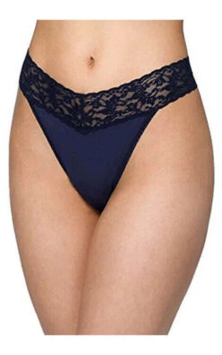 HANKY PANKY Organic Cotton Original Rise Thong 8 HANKY PANKY Organic Cotton Original Rise Thong -Fashion Lingerie Shop hanky panky 891801 navy petticoat lane 38762