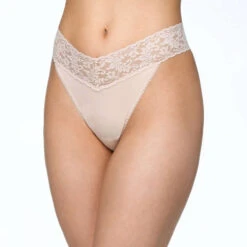HANKY PANKY Organic Cotton Original Rise Thong 9 HANKY PANKY Organic Cotton Original Rise Thong -Fashion Lingerie Shop hanky 20panky 20organic 20cotton 20original 20thong front 891801 chai