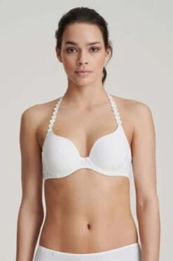 MARIE JO Tom Heart Shaped Bra In White