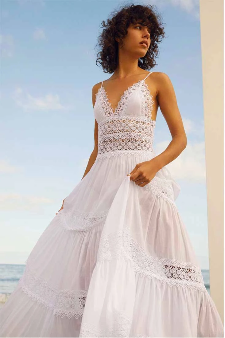 Cindy Long Dress In White 1 Cindy Long Dress In White